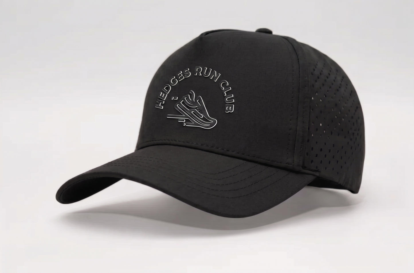 Onpeak Phantom Black X Hedges Run Club  - Black/White Duel Tone Logo