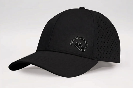 Onpeak Stealth Black X Hedges Run Club  - Black/White Duel Tone Logo