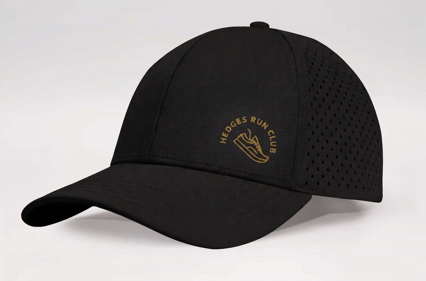 Onpeak Stealth Black X Hedges Run Club  - Gold Tone Logo