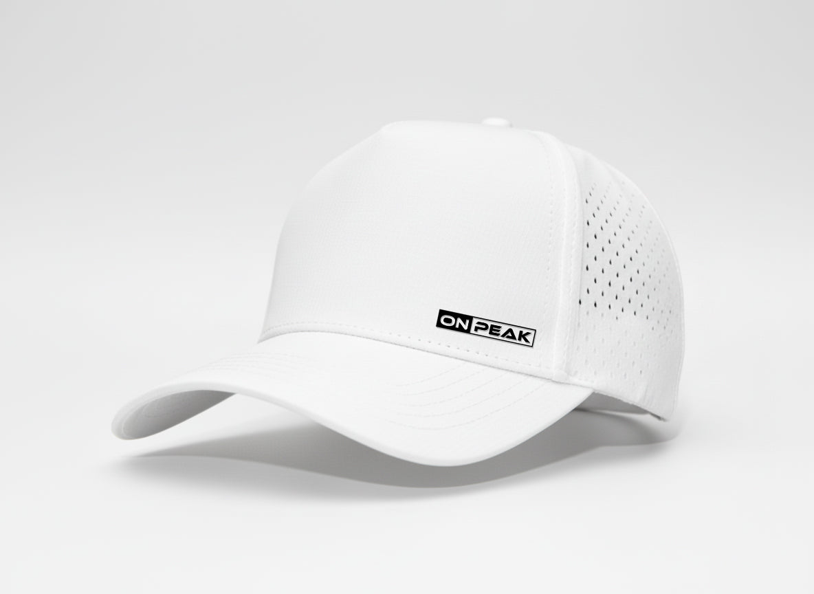 Arctic White D-Fit Pro - Onpeak Logo – Onpeak Hats