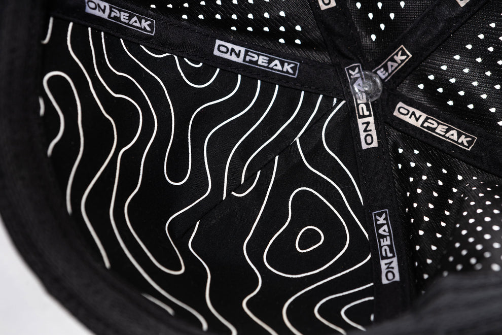 The Onpeak Performance Phantom Black - 5 Panel Sports Hat – Onpeak Hats