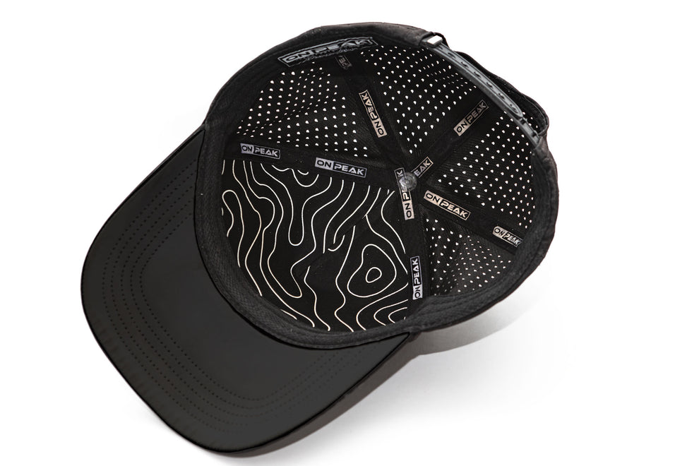 The Onpeak Performance Phantom Black - 5 Panel Sports Hat – Onpeak Hats